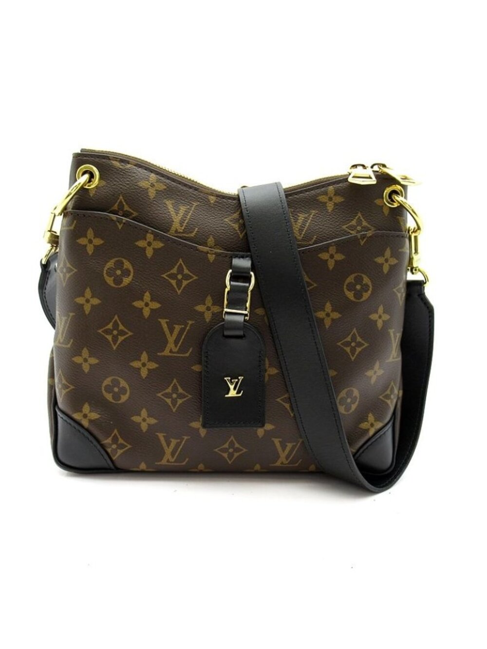 Louis Vuitton Odeon NM PM Monogram Shoulder Bag Brown